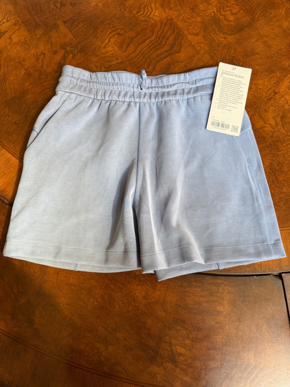 lululemon athletica Light Blue Softstreme HR Shorts 4”